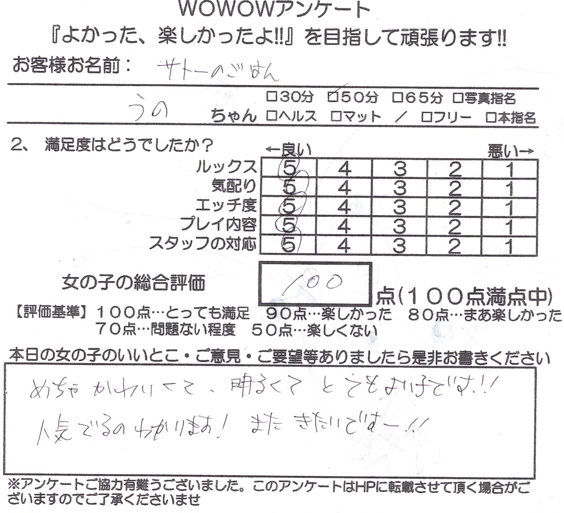 サトーのごはん様の口コミ内容